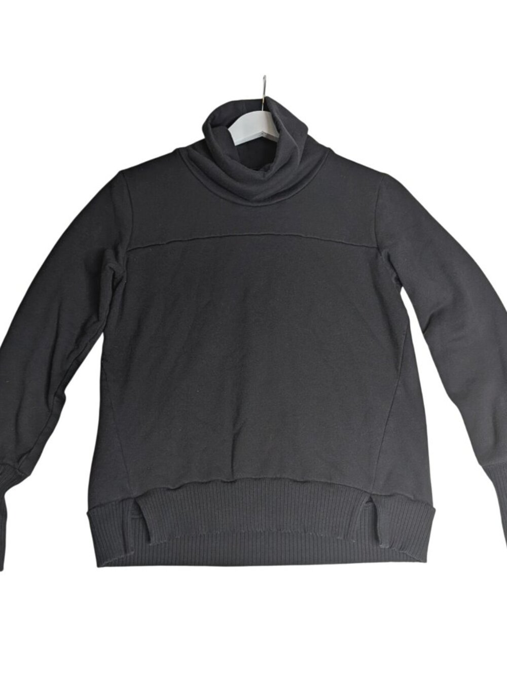 Alo Yoga Haze Funnel Neck Womens Sweatshirt Black Size S - Picture 10 of 11